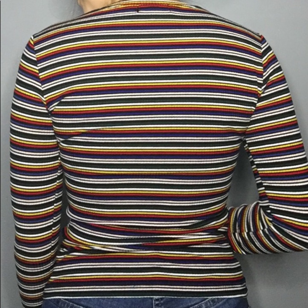 Black and rainbow long sleeve shirt